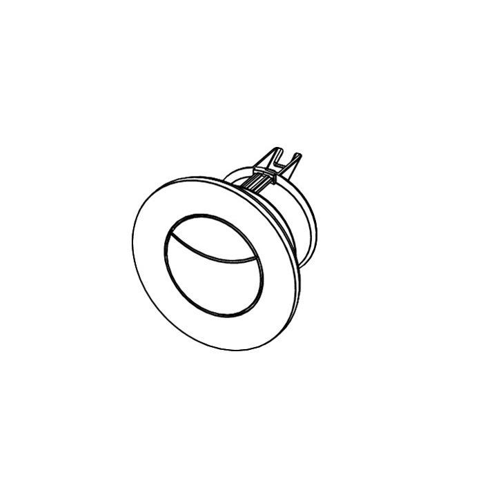 TECEflushpoint, Панель смыва, 2 клавиши, круглая хром матовый TECEflushpoint, Панель смыва, 2 клавиши, круглая хром матовый