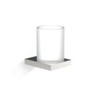 Стакан, Decor Walther, Contract, WMG, одинарный, ширина, мм-80, глубина, мм-100, высота, мм-100, настенный, материал стакана-стекло матовое, материал держателя-металл, цвет-нержавеющая сталь матовая PVD