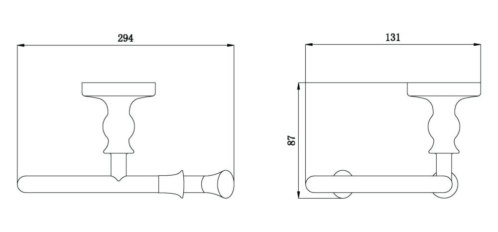 Держатель туалетной бумаги Rush Crete CR35110 Бронза, артикул CR35110