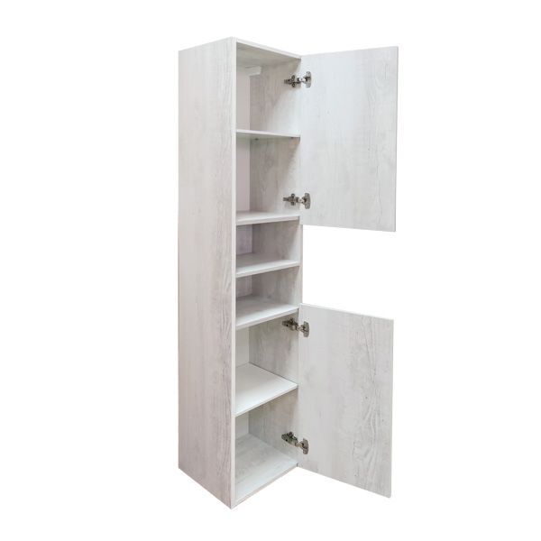 Шкаф пенал Comforty Верона 35 4137140 подвесной Дуб белый, артикул 4137140