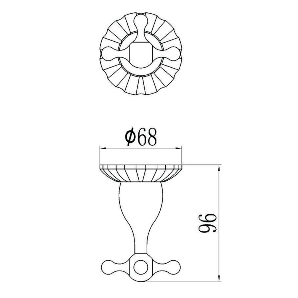 Крючок для ванной комнаты Savol S-08954C, бронза