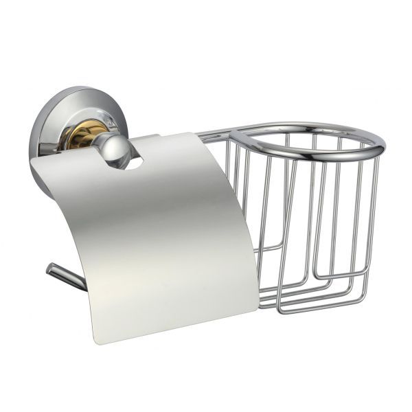 Держатель для туалетной бумаги и освежителя Savol S-L07151, сатин