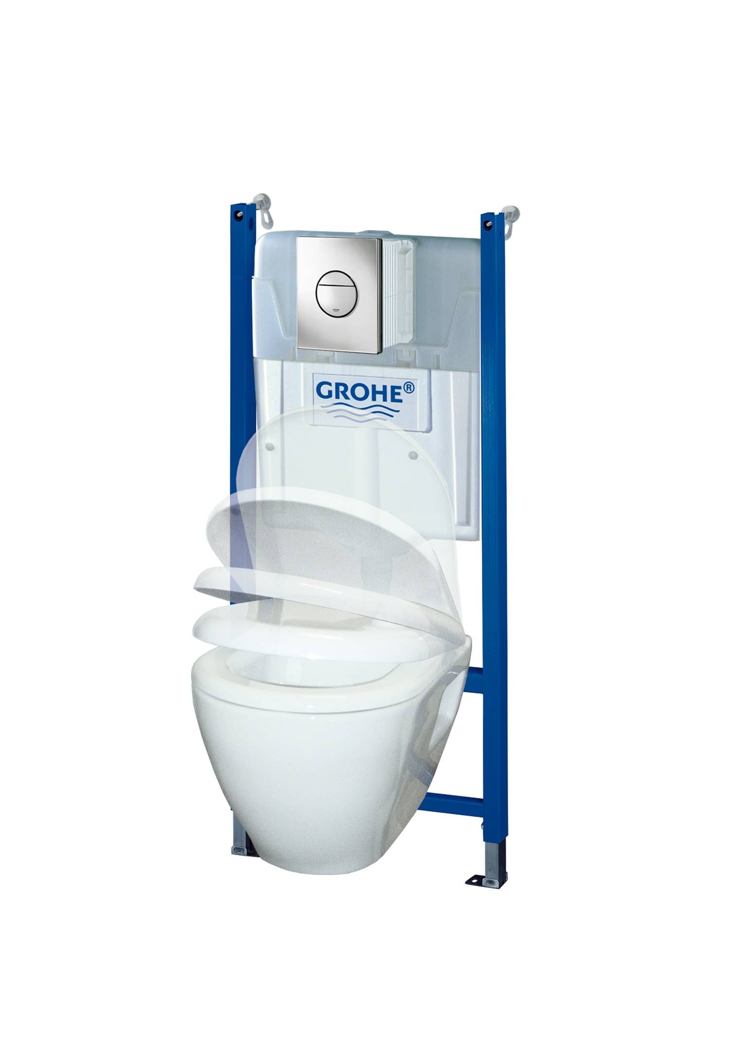 Набор инсталляция GROHE Solido с подвесным унитазом Serel и панелью смыва Nova Cosmopolitan, хром (38950000) Набор инсталляция GROHE Solido с подвесным унитазом Serel и панелью смыва Nova Cosmopolitan, хром (38950000)