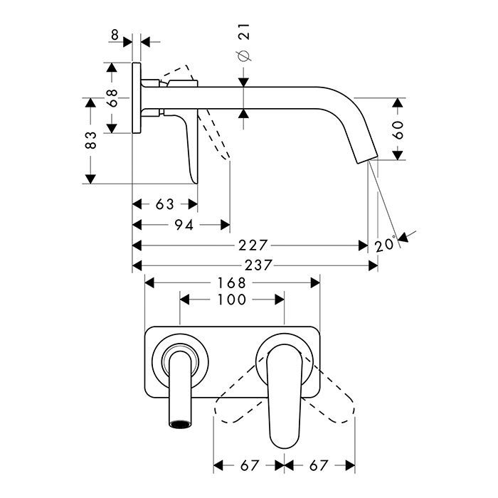 AX Citterio M Смеситель для раковины , цвет сталь AX Citterio M Смеситель для раковины , цвет сталь
