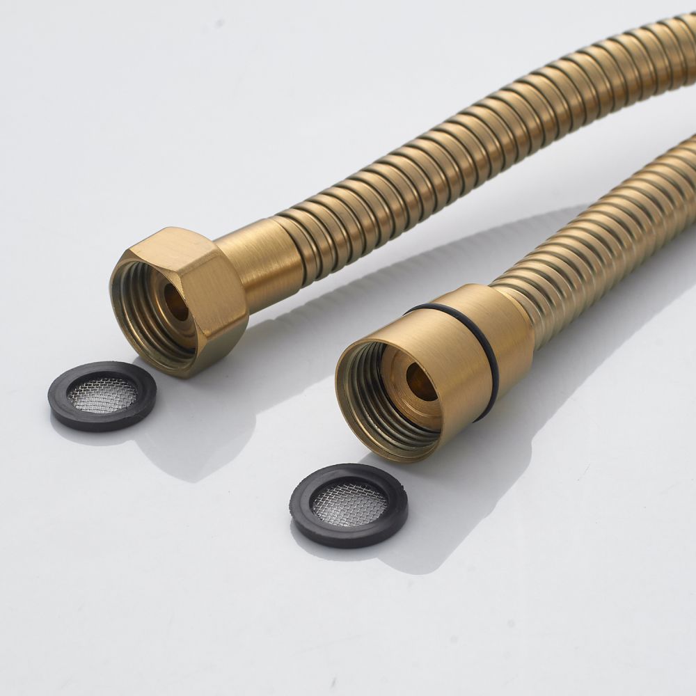 Смеситель для ванны Shevanik S4322G, золотой сатин