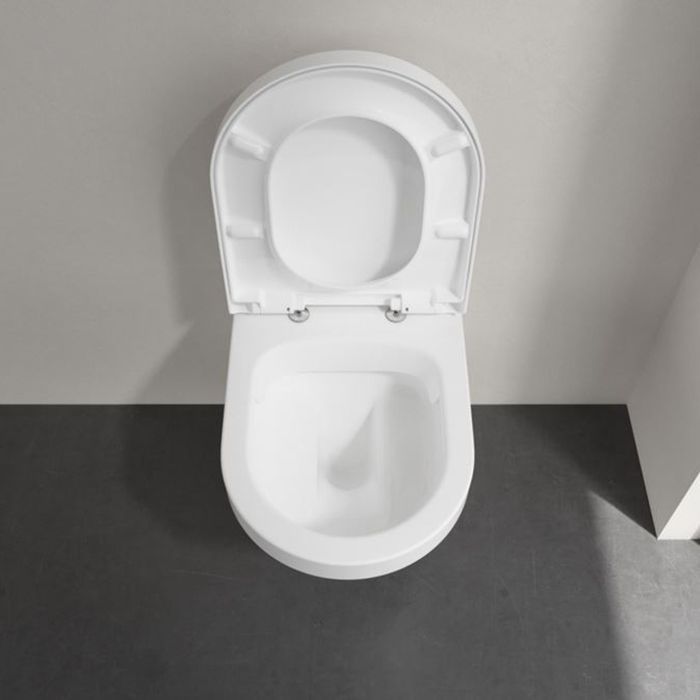Villeroy&Boch Architectura Комплект Унитаз-подвесной 370*530*330мм+ сиденье с функцией QuickRelease, Softclose,  цвет альпийский белый Villeroy&Boch Architectura Комплект Унитаз-подвесной 370*530*330мм+ сиденье с функцией QuickRelease, Softclose,  цвет альпийский белый