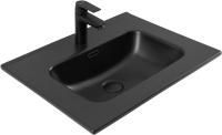 Раковина Aquanet Flat 60 черная матовая Раковина Aquanet Flat 60 черная матовая