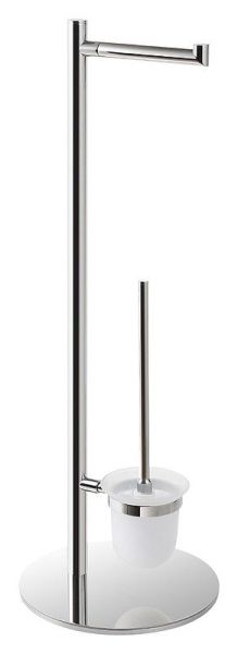 Стойка OMEGA с держателем туалетной бумаги и туалетной щеткой
