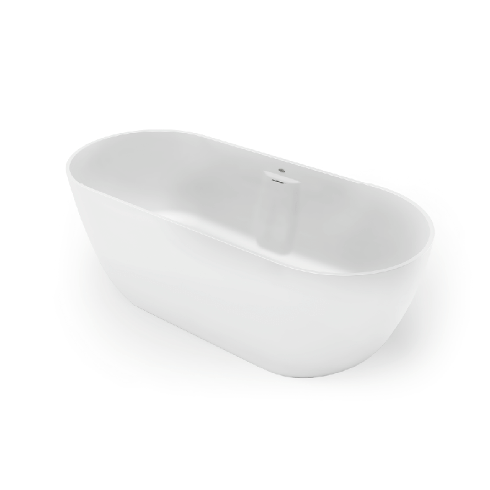 Ванна, Jacuzzi, Moorea, ширина, мм-1700, глубина, мм-750, высота, мм-605, тип установки-отдельностоящий, форма-овальная, слив-перелив-в комплекте, сифон-в комплекте, материал-Techstone, цвет-белый матовый