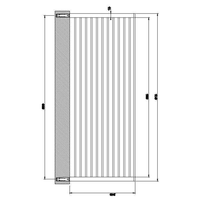 GESSI  INVERSO ACCESSORIES Настенная полка 60 см, цвет: Brass Brushed PVD