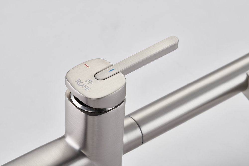 Смеситель для кухни с подключением фильтра для воды Rose R358L, сатин