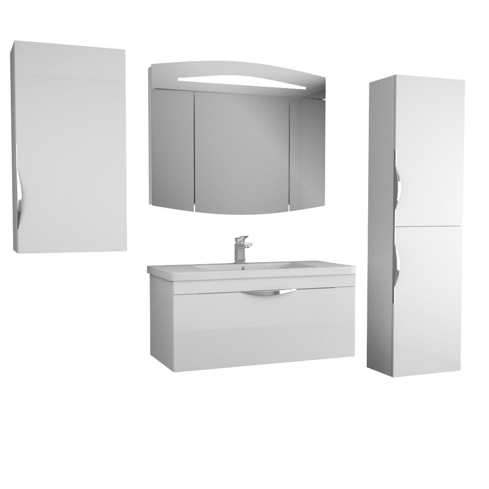 Тумба Sjel 100, белый лак