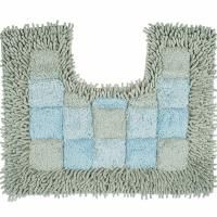 Коврик для туалета Fora 50х40 1845-U 40BL Шахматы Голубой