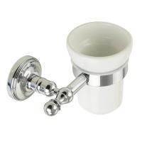 MIRELLA Cтакан настенный, керамика/хром