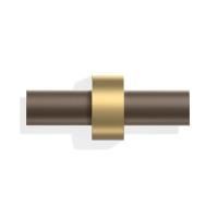 Decor Walther  CENTURY HAK2 крючок двойной, цвет золото мат/бронза