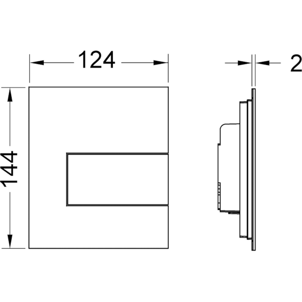 TECEsquare Urinal, белый глянцевый TECEsquare Urinal, белый глянцевый