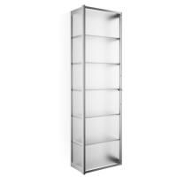 Decor Walther Glas S 4 Шкафчик подвесной 35x19x120см, стекло матовое, цвет: хром ЗАКАЗ ПО ЗАПРОСУ