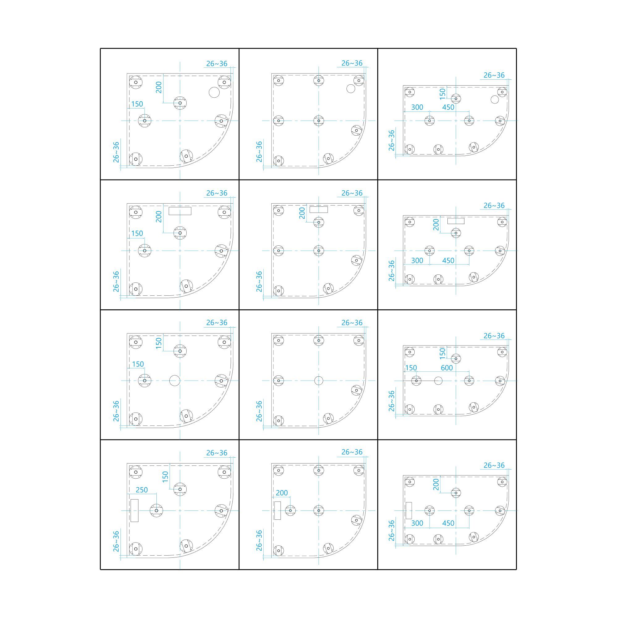 Душевой поддон асимметричный RGW GWS-41R Белый (800x1000)