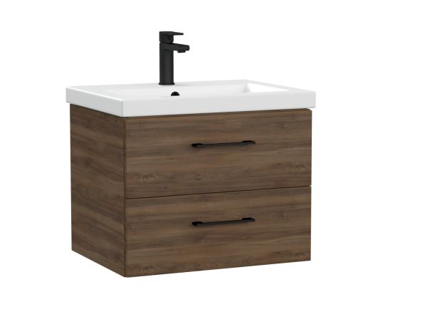 Тумба подвесная Cersanit LARA 60 орех табак под раковину S-UM-COM60/1-w (COMO 60) (69158)