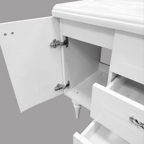 Тумба с раковиной Comforty Монако 120 3132224 Белая