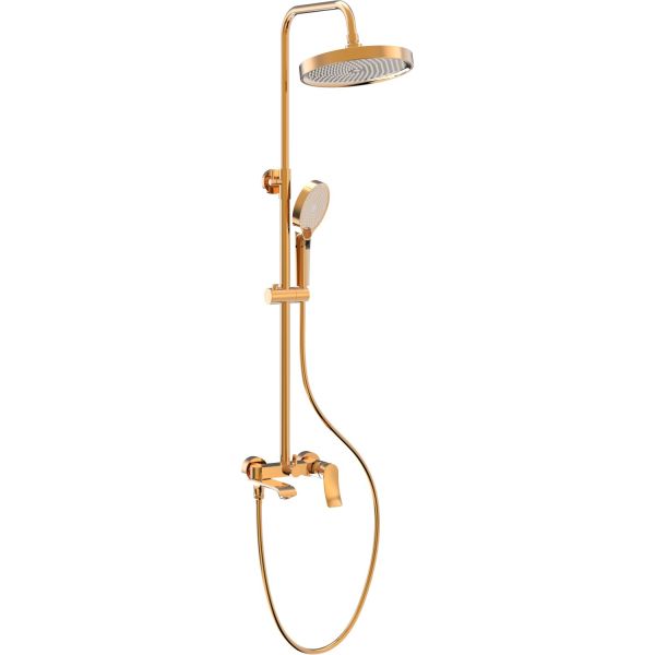 Душевая система Haiba HB24553-5, брашированное золото