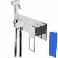 Гигиенический душ со смесителем Boheme Q 147-CRUV.2 Хром Синий