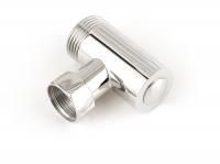 Уголок со спускным клапаном н/ж "СУНЕРЖА" G 1" нар.р. / G 3/4" н. г. (ЗОЛОТО)