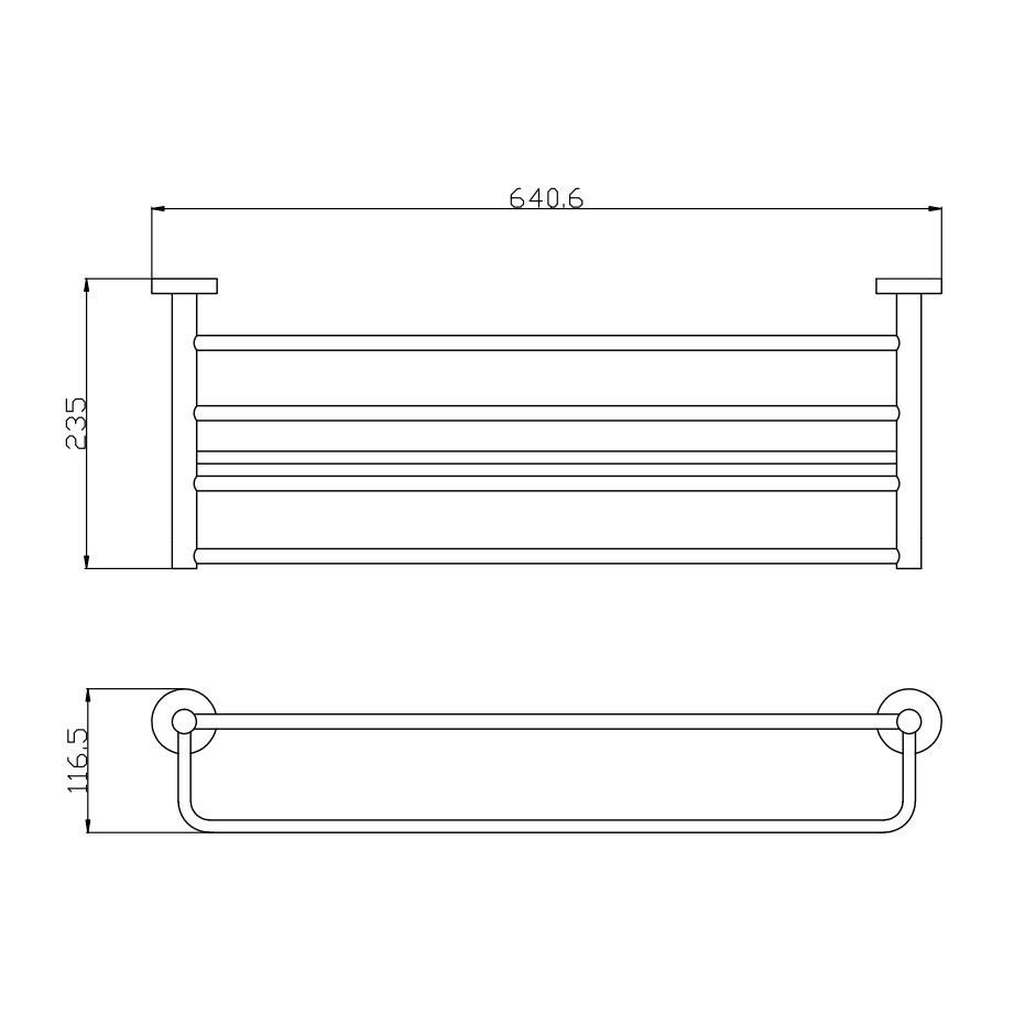 Полка для полотенец Rav Slezak COLORADO COA0704, хром