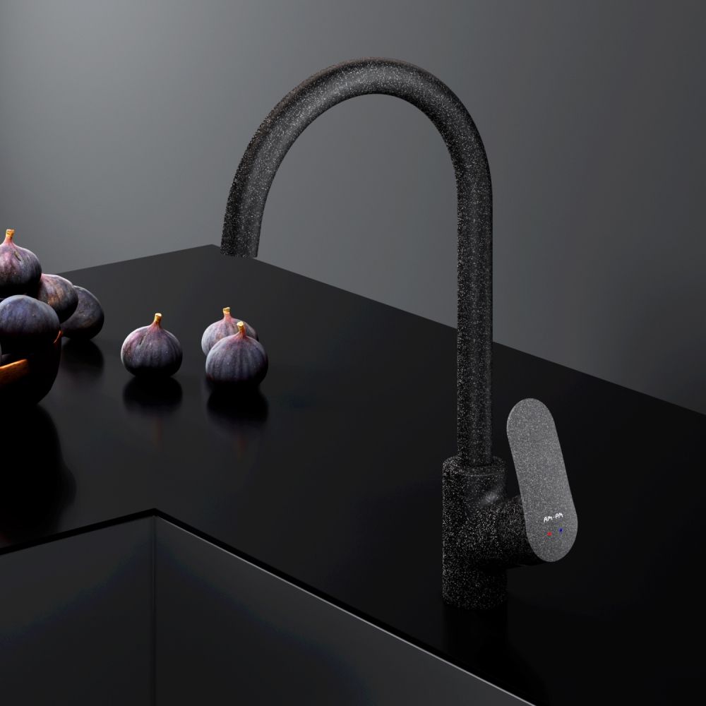 F8007122 Like смеситель для кухни, элегантный черный, шт