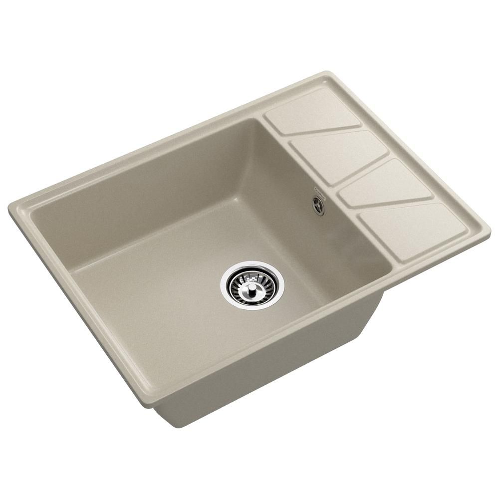 Кухонная мойка GranFest VERTEX 680L, топаз, артикул V-680L топаз