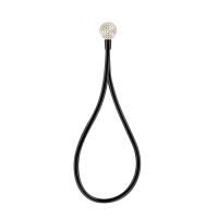 Gessi Hi-Fi Душевой магнитные комплект, состоящий из вывода воды, держателя, Darkflex шланга 1,50 м и лейки, цвет: Finox