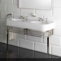 Devon Blues Collection Консоль для двойной раковины 1245х565см, цвет хром