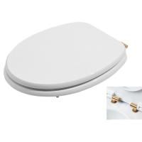AZZURRA CHARME сиденье для унитаза , цвет белый/шарниры золото (микролифт)