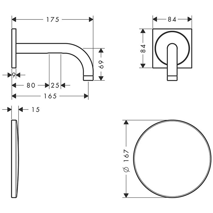 AX Uno² Электронный Смеситель , цвет шлифованная бронза AX Uno² Электронный Смеситель , цвет шлифованная бронза