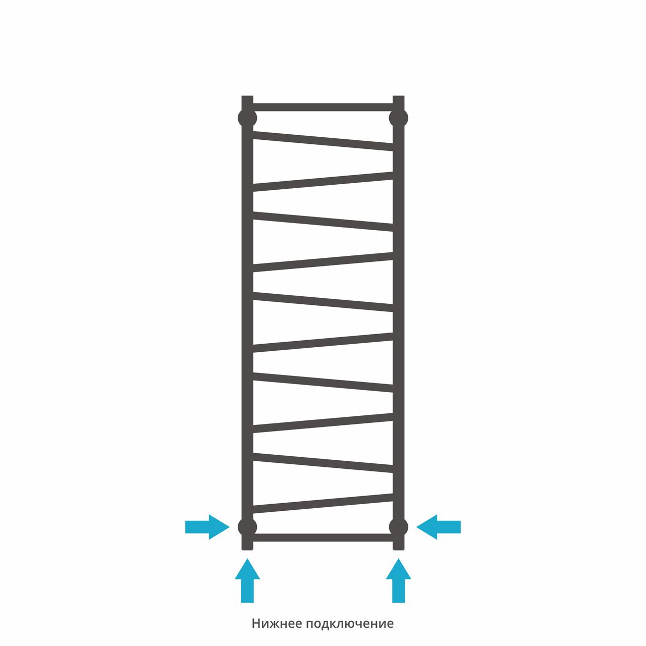 Полотенцесушитель водяной Сирокко 1200х400 (Без покрытия)