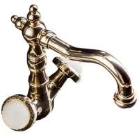 Смеситель для умывальника SATINE золото_Комплект