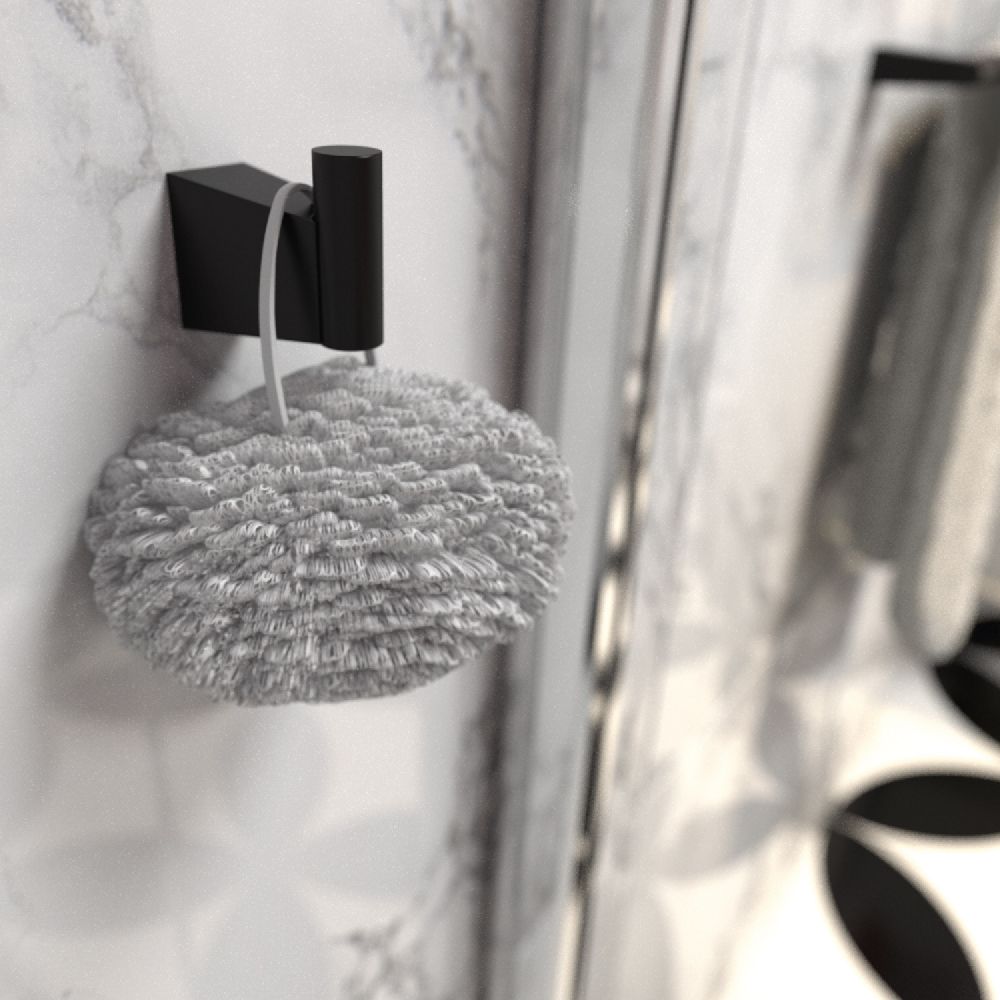 Крючок для ванной FIXSEN TREND FX-97805, черный, артикул FX-97805