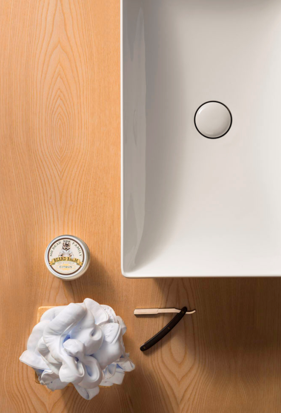 Донный клапан, Globo, для раковин, механический Push-Open, материал крышки-керамика, цвет крышки-белый