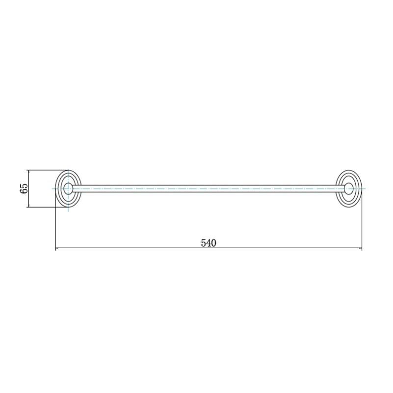 Полотенцедержатель FASHUN A1501-1, хром