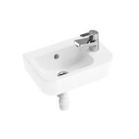 Комплект 3 в 1 Lavinia Boho One 21510486, подвесная фарфоровая раковина 37 см, смеситель, пластиковый сифон