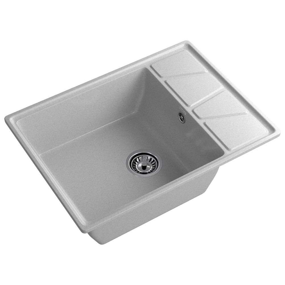 Кухонная мойка GranFest VERTEX 680L, серый, артикул V-680L серый
