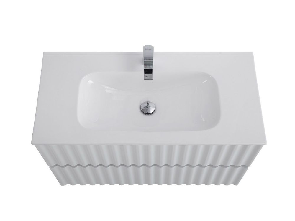 ELEGANT База под раковину подвесная с двумя выкатными ящиками, с LED подсветкой ручек. Белый матовый, 770x469x550 AM-ELEGANT-800-2C-SO-BM-LED, артикул AM-ELEGANT-800-2C-SO-BM-LED
