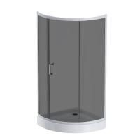 W83G-315-090CG64 Like Solo Slide Стекла для душ. ограждения 90x90, стекло тонированное, проф мат.сер W83G-315-090CG64 Like Solo Slide Стекла для душ. ограждения 90x90, стекло тонированное, проф мат.сер