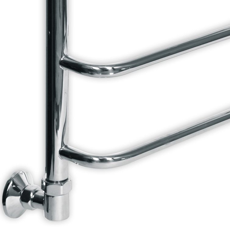 Водяной полотенцесушитель Ника Quadro Л90/ВП 80x60 с полкой Хром