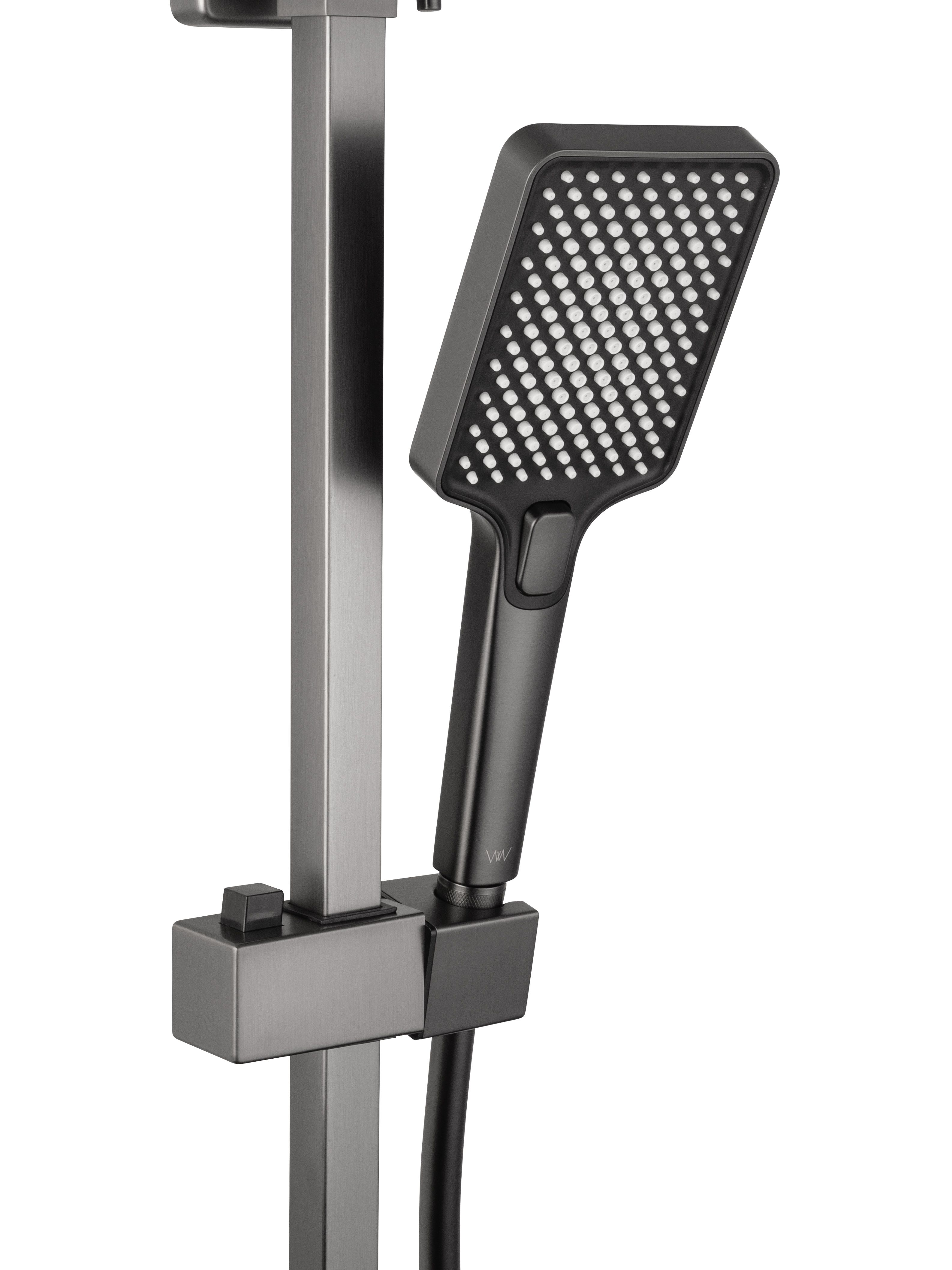 Душевая система WONZON & WOGHAND CUBE, Темный графит (WW-88739016-BGM)