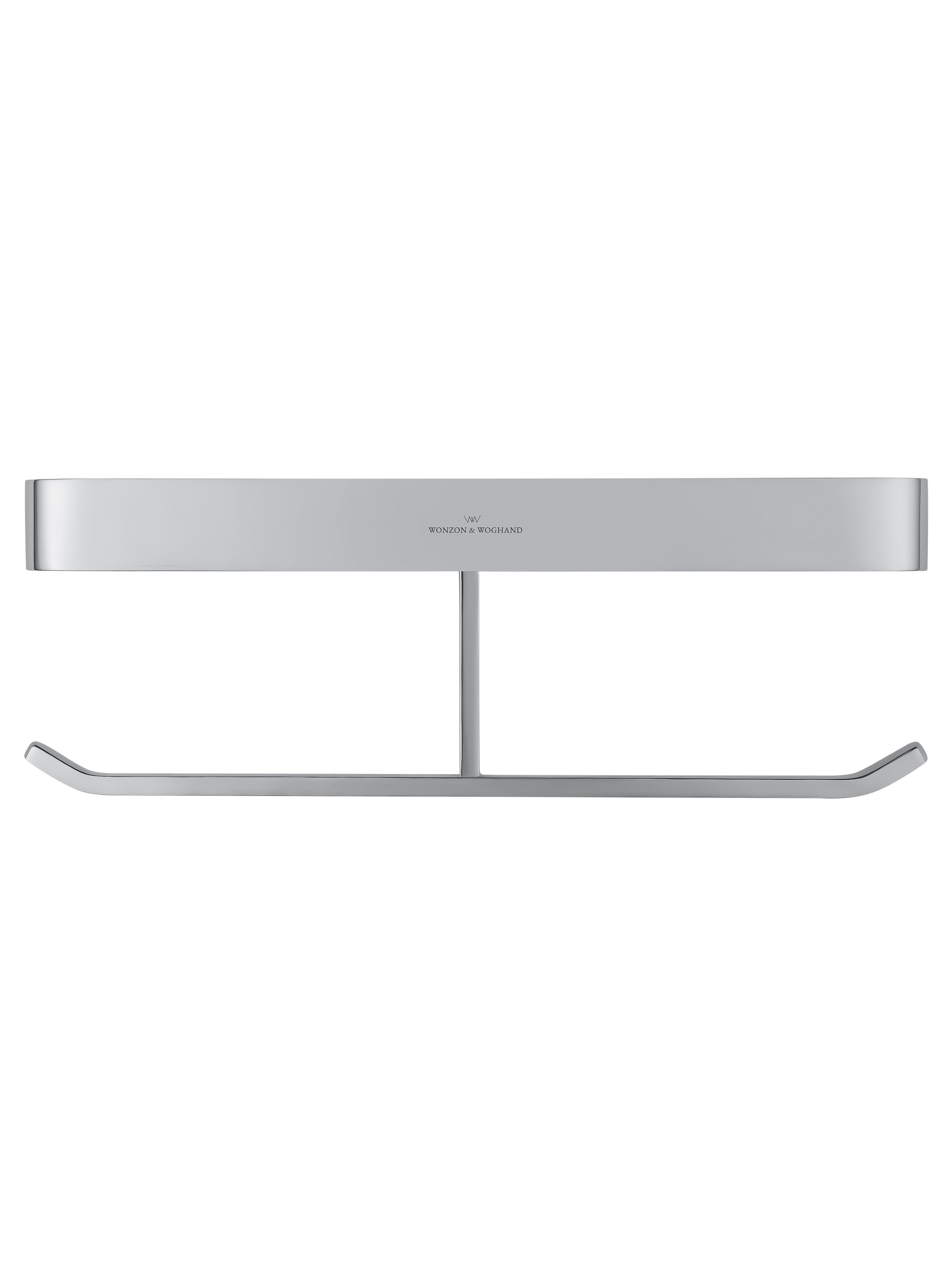 Двойной держатель для туалетной бумаги с полкой WONZON & WOGHAND LOTTE, Хром (WW-8356)