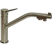 Смеситель для кухни ZorG Clean Water ZR 401 KF NICKEL Никель