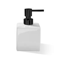 Decor Walther DW 525 Дозатор для жидкого мыла, настольный, фарфор, цвет: белый/черный матовый