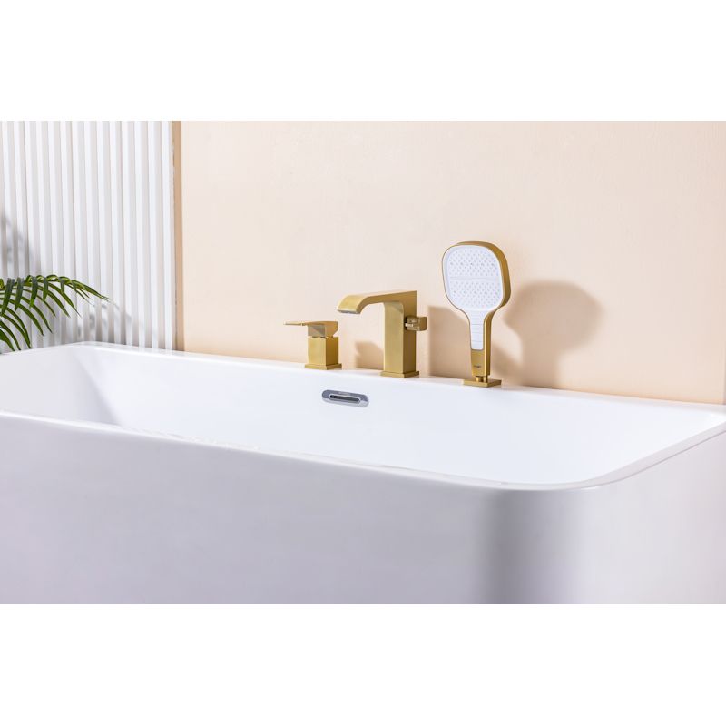 Смеситель на борт ванны Raglo R02.31.03, золотой сатин