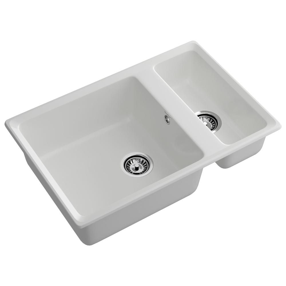 Кухонная мойка GranFest LEVEL 760K, иней, артикул LV-760K иней